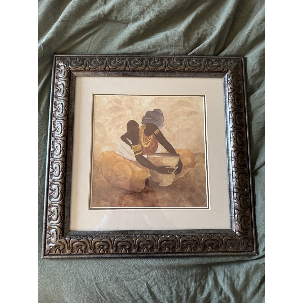 VERY RARE Professionally Framed "Maternal Devotion" Print by Carol Robinson